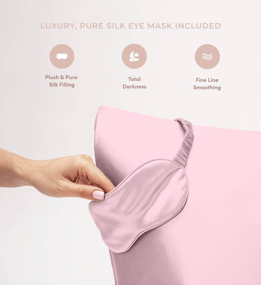 Mulberry Silk Queen Pillowcase Set- Blush Pink