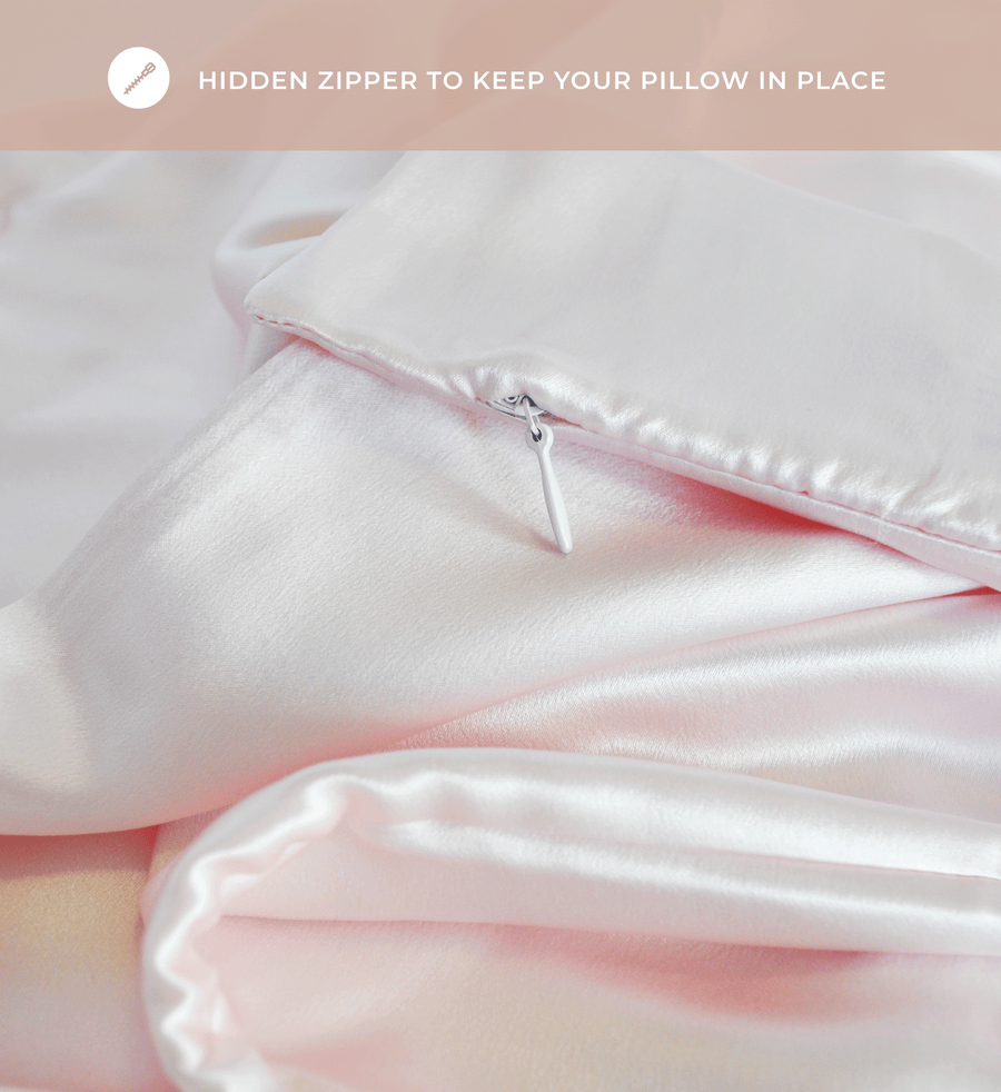 Mulberry Silk Queen Pillowcase- Blush Pink